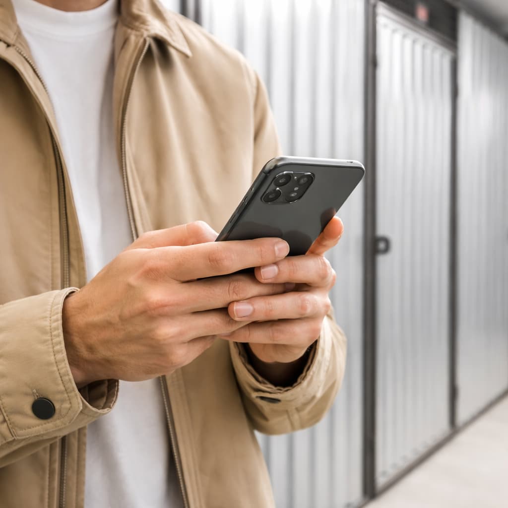 24/7 Zugang zum Self Storage per NFC-Chip oder Zugangscode - flexibel und digital